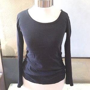 Black long sleeve top